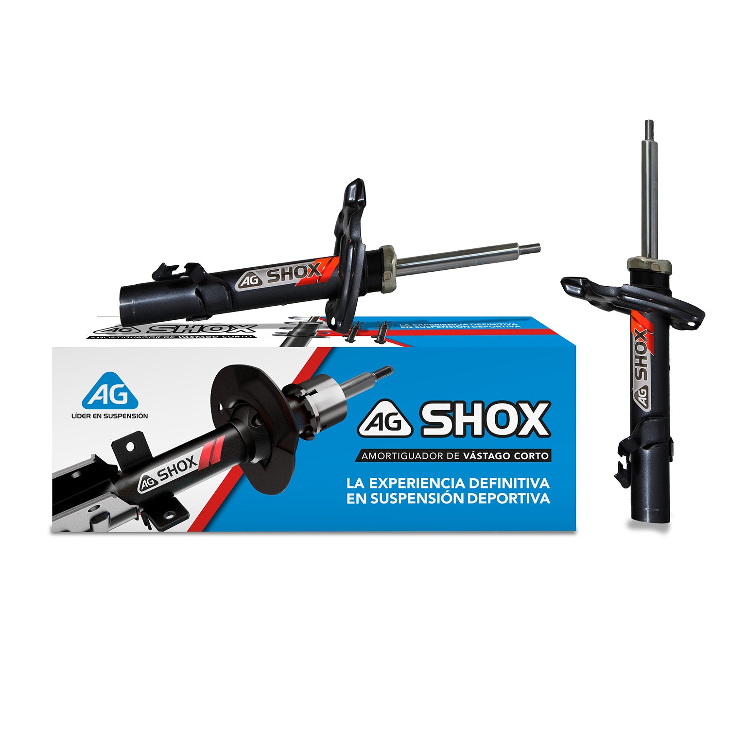 Amortiguadores AG SHOX de vástago corto para suspensión deportiva